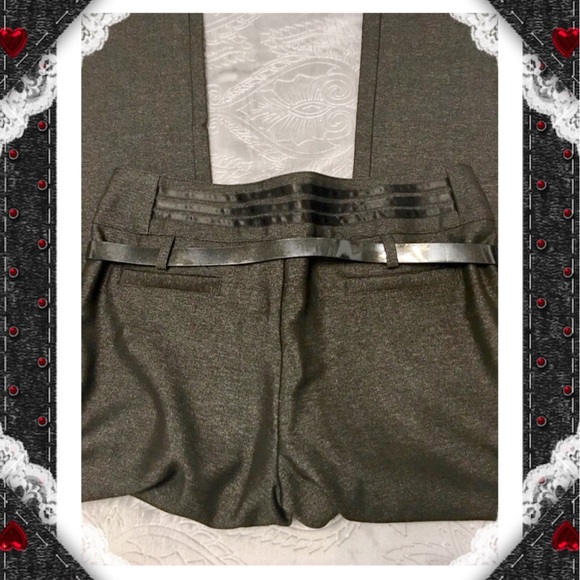 Belted Dark Gray Pants - Picture 5 of 7